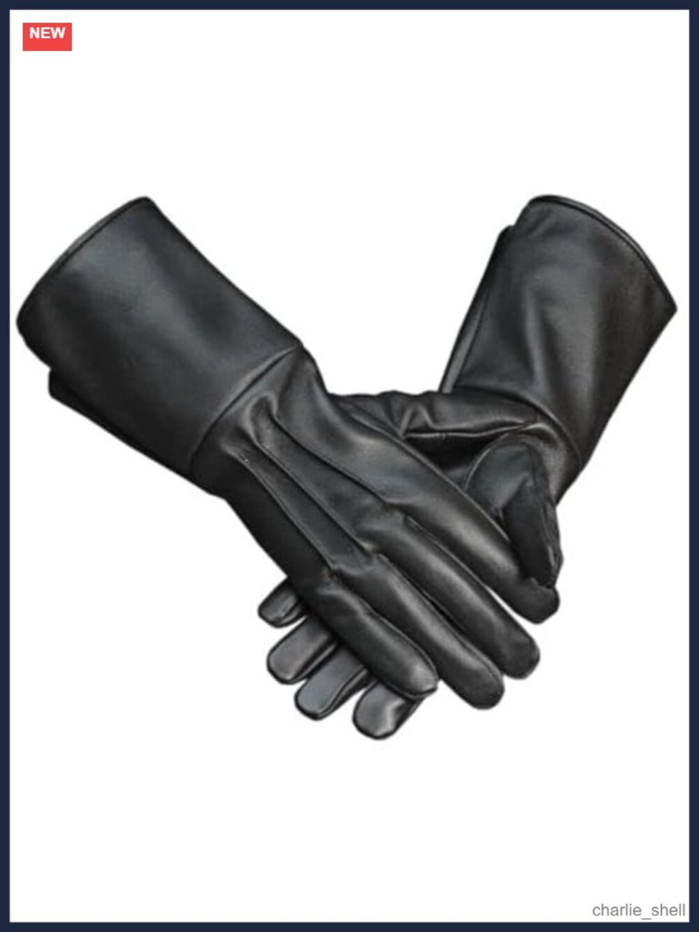 Medieval Leather Gauntlet Gloves Men's Motorcycle Cosplay Renaissance